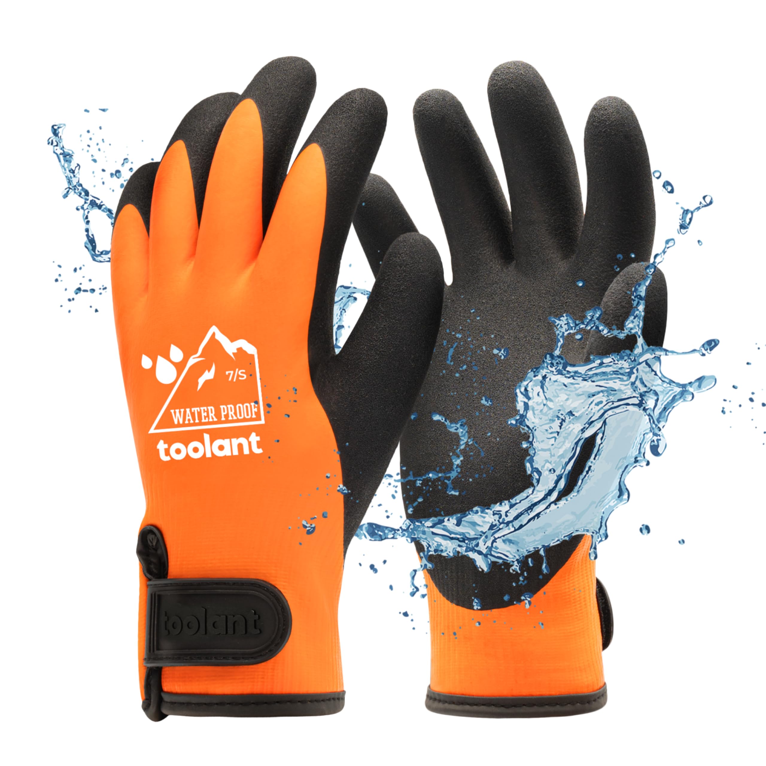 toolant 100% Waterproof Winter Work Gloves, Thermal Insulation with Grip