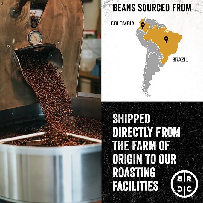Black Rifle Coffee Company Ground Coffee Medium Roast - Roasted Blend Made from Pure Arabica Beans - Colombian & Brazilian Beans - Veteran Founded & American Made (Vintage Roast, 12oz Bag)