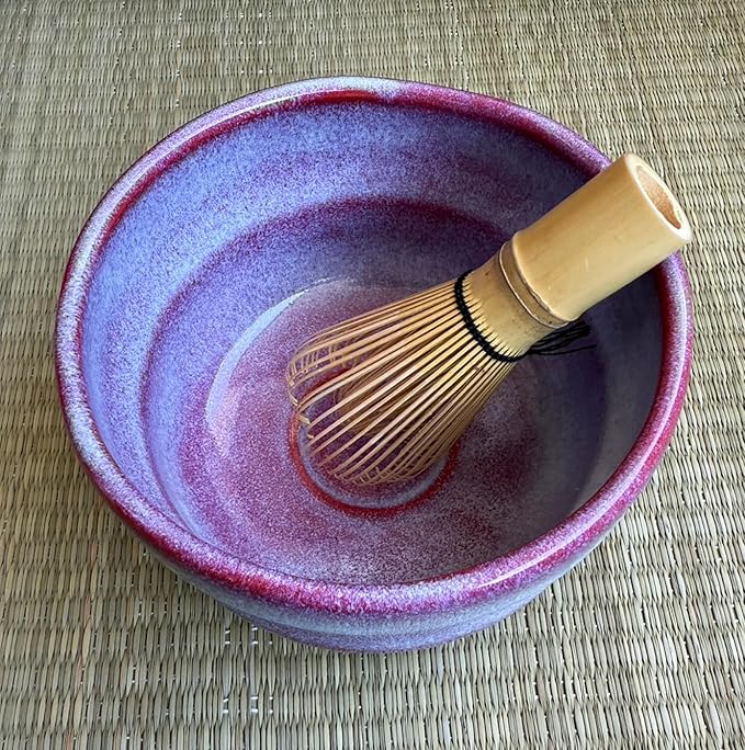 Japanese Traditional Handcrafted Matcha Chawan Tea Bowl Cup Ceremony Tableware Pottery (Sakura Unofu)