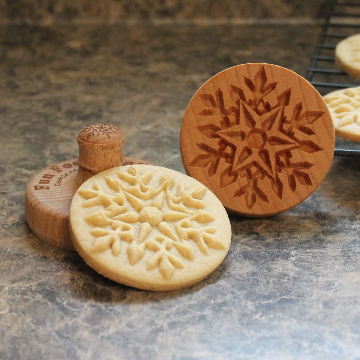 Fun Food Tools, Wood Cookie Stamp, 2.5 Inch (Chartres Cathedral CS-056)