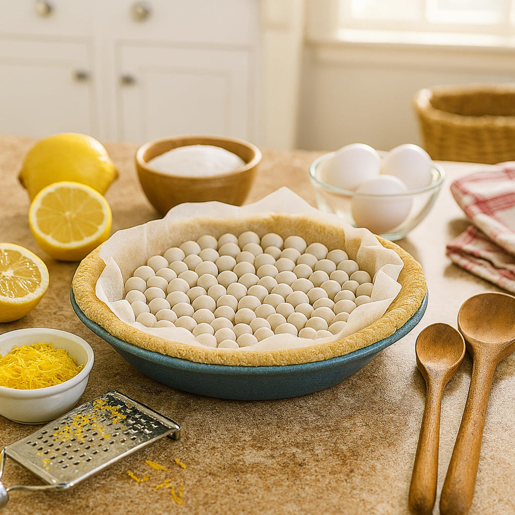 Mrs. Anderson's Baking Ceramic Pie Crust Weights, 135 Count, Natural Stoneware, For Blind Baking Pie Crusts And Tart Shells With Even Baking Results