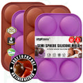 RUGVOMWM Silicone Cake Mold，6-Link Small Round Cake Mold - 2pack…
