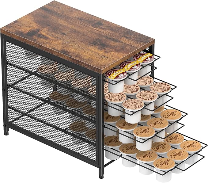 Coffee Pod Holder for Counter, 3 Tier Coffee Pod Drawer for K Cpus