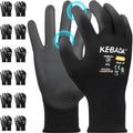 Kebada W1 Safety Work Gloves for Men & Women, Touchscreen, PU Coated