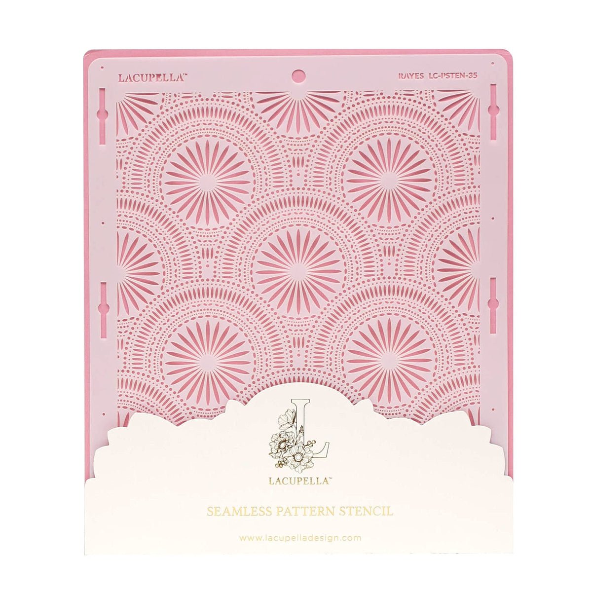 Lacupella Cake Decorating Stencil for Tall Buttercream Cake, Royal Icing, Ganache, Paint, Airbrush (VEREN)