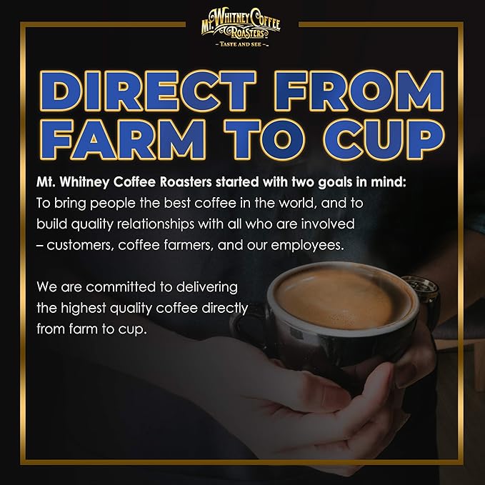 Mt. Whitney Organic Gayo Mountain Sumatra, Medium Dark Roast, Low Acid Coffee (Ground, 12 Oz)