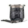 MADFLOW Yerba Mate Cup. Stainless Steel Mate Cup with 2 Bombillas. Double Wall Vacuum Insulated Yerba Mate Gourd. Unique Mate Cup And Bombilla Set