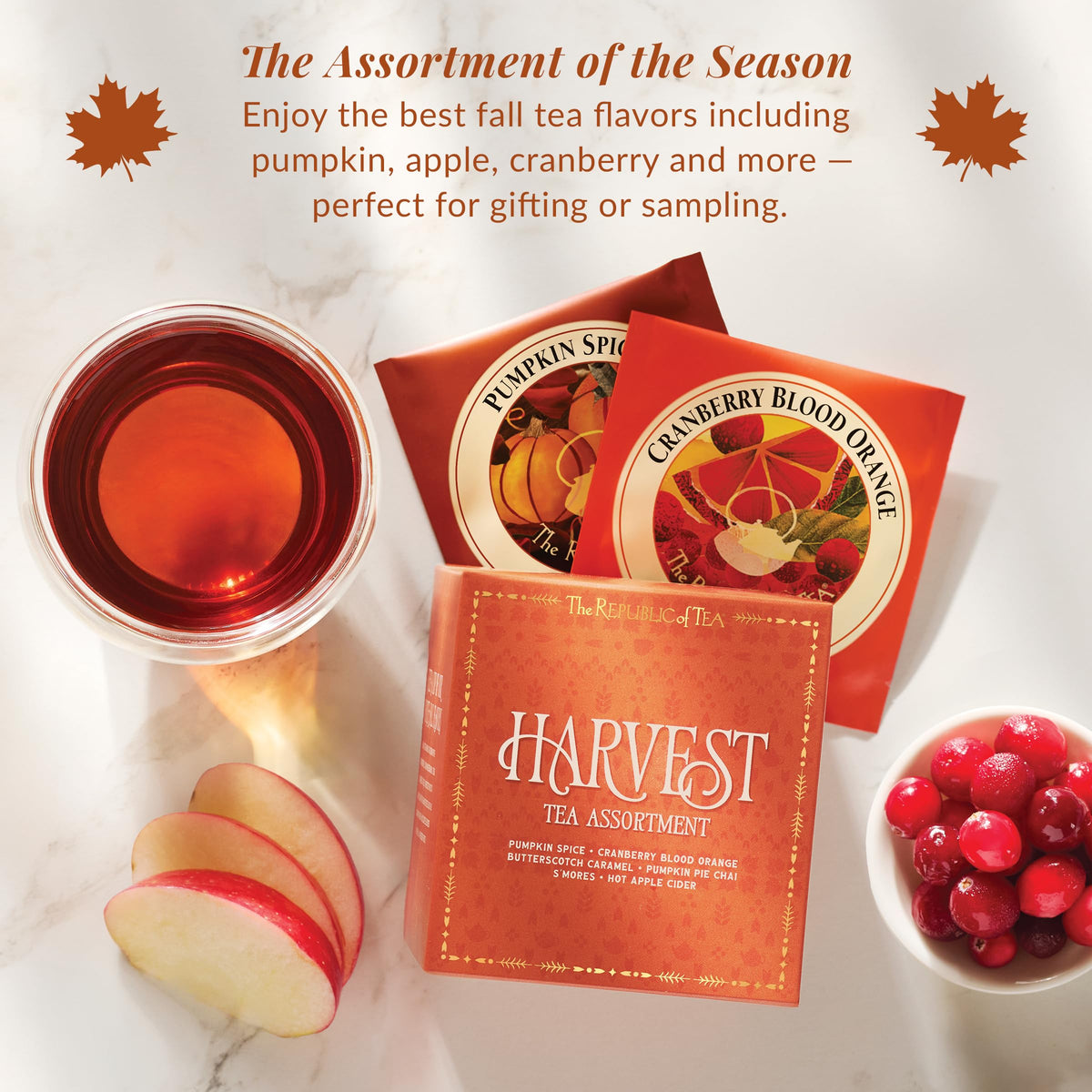 The Republic of Tea Harvest Tea Sampler Assortment, 24 Count