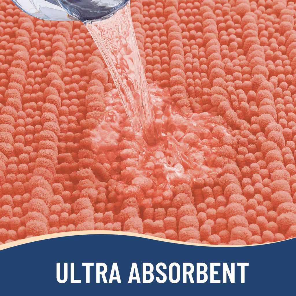 Arotive Bathroom Rugs Mat 70x24, Soft Absorbent Chenille Shaggy Bath Mat