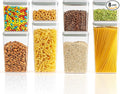 JIMALL Pop Containers for Food Storage, Stackable Food Containers with Lids Airtight, Leak-proof Containers for Cereal Flour & Sugar, 8 Piece Set-3.5Qt,2.9Qt,2.1Qt,1.3Qt