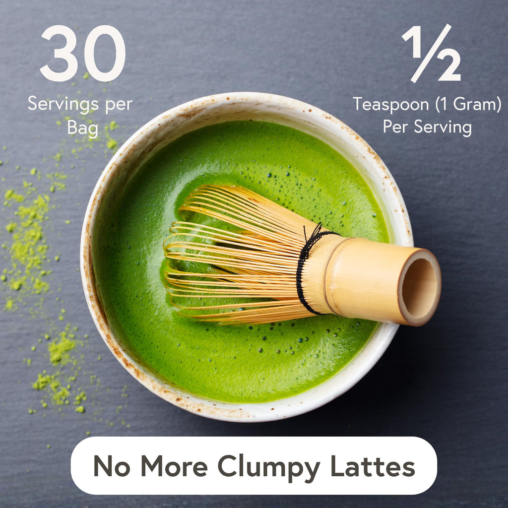 Matchabar Matcha Powder (30g) Ceremonial Japanese Matcha Latte, Vegan