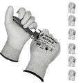 Schwer 6 Pairs A6/A7 (Send Randomly) Cut Resistant Work Gloves, CR7120, L
