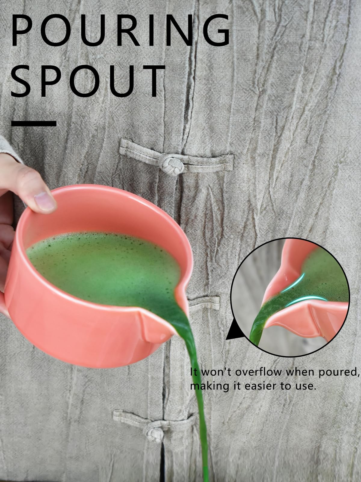 Artcome Premium Matcha Tool Set Pink, Includes Matcha Bowl, Whisk, Whisk Holder, Tea Scoop & Manual
