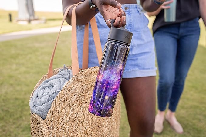 Simple Modern Water Bottle with Straw Lid Vacuum Insulated Stainless Steel Metal Cup Bottles | Reusable Leak Proof BPA-Free Flask for Gym Sports | Summit Collection | 22oz, Raspberry Vibes