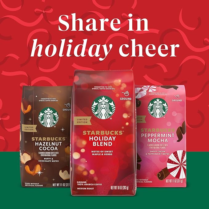 Starbucks Hazelnut Cocoa Flavored Ground Coffee, 100% Arabica, 17 oz