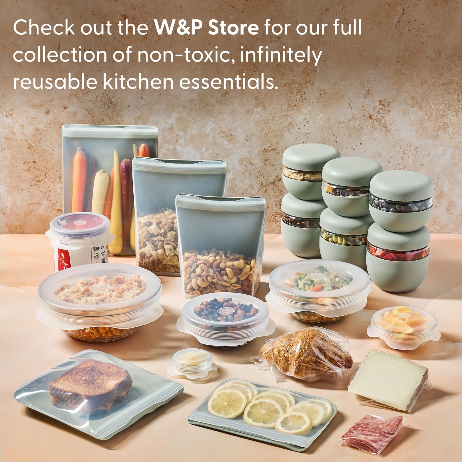W&P Porter Seal Tight Glass Lunch Bowl Container w/ Lid | Cream 24 Ounces | Leak & Spill Proof, Soup & Stew Food Storage, Meal Prep, Airtight, Microwave and Dishwasher Safe, BPA-Free