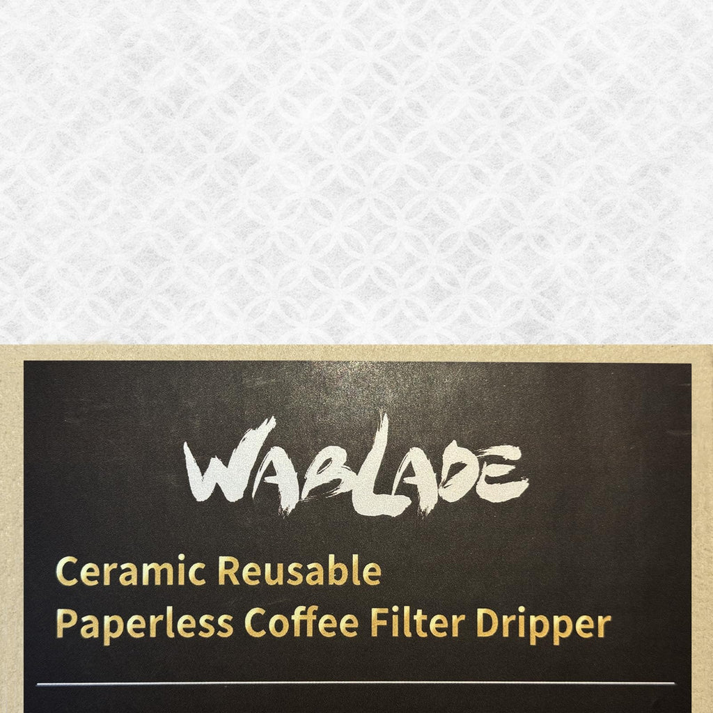 Wablade Ceramic Reusable Coffee Filter Dripper Paperless Sustinable Mt. Fuji Made in Japan (Yellow)