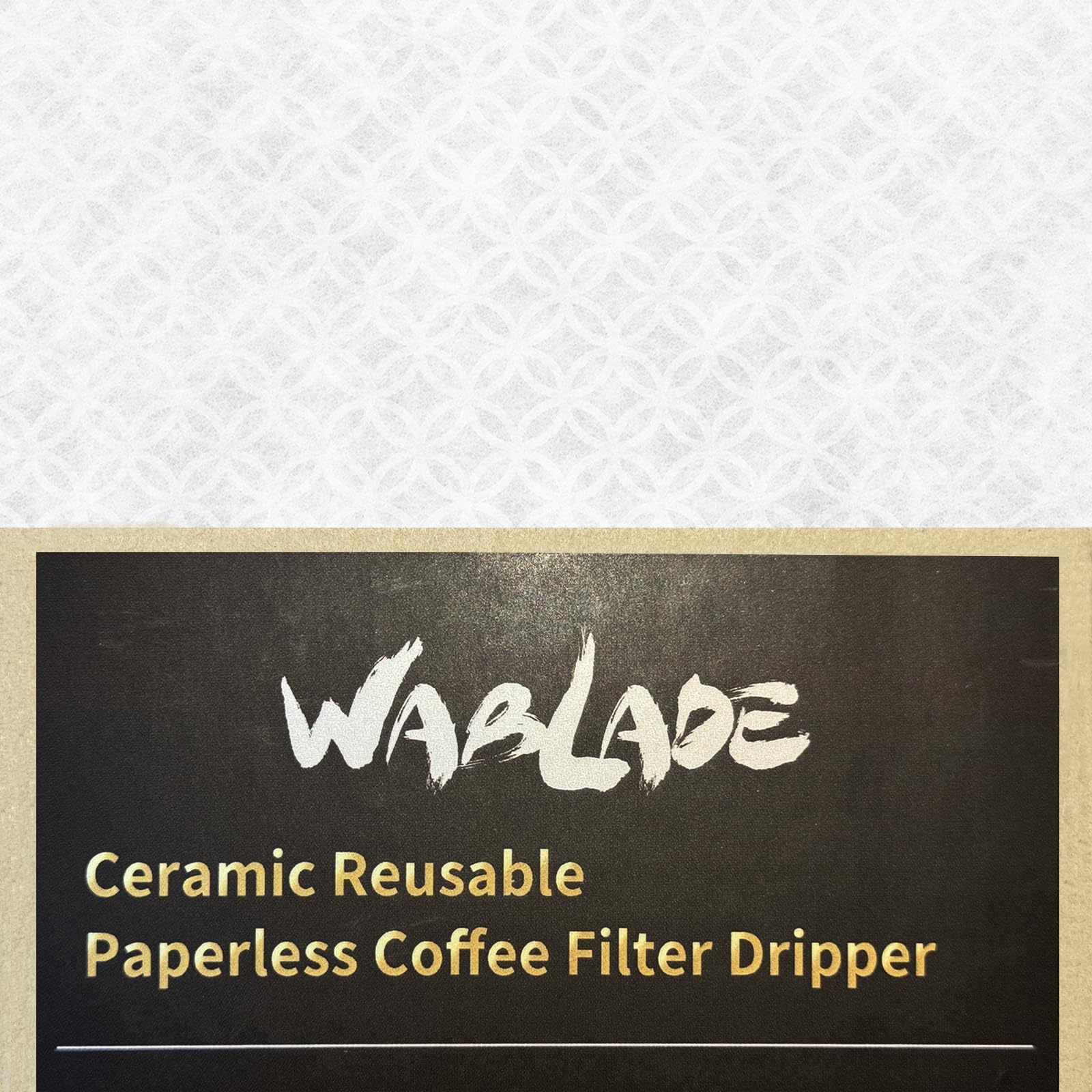 Wablade Ceramic Reusable Coffee Filter Dripper Paperless Sustinable Mt. Fuji Made in Japan (Yellow)
