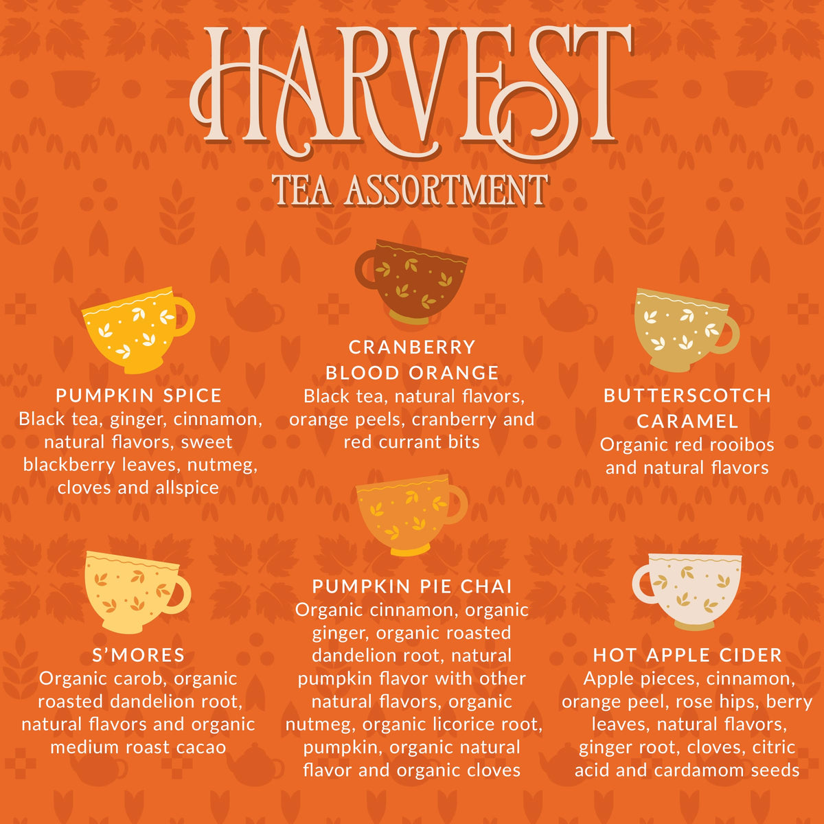The Republic of Tea Harvest Tea Sampler Assortment, 24 Count
