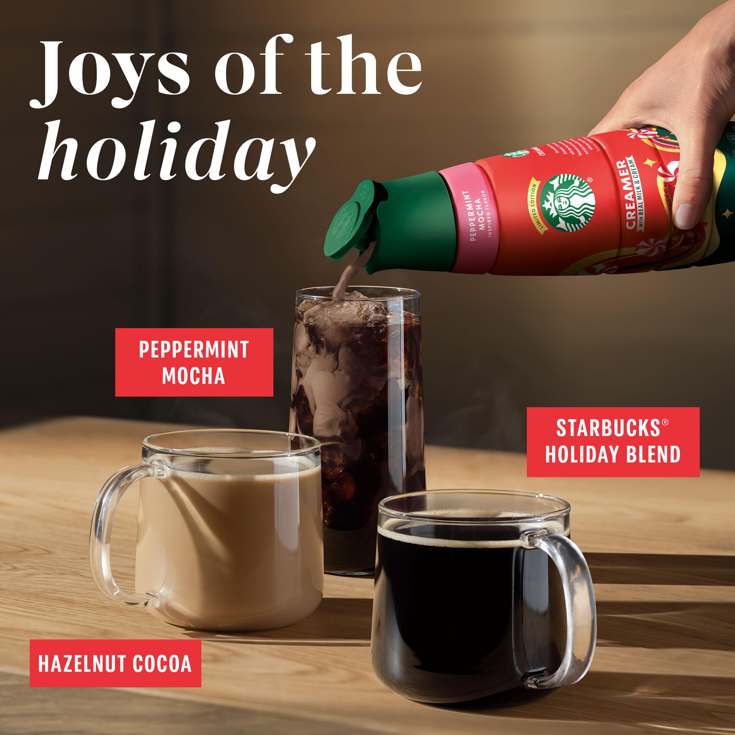 Starbucks Ground Coffee, Peppermint Mocha Flavored Coffee, 100% Arabica, Holiday 1 Bag (17 oz)