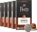Peet's Coffee Espresso Capsules, Dark Roast, Ristretto, 50 Count