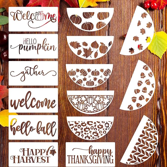 Halloween Stencils for Painting on Wood 12" Halloween Stencils for Crafts