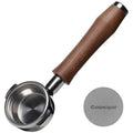 Coosigar 58mm Bottomless Portafilter | Fits for E61 Group Head 2 Ears machines| Stainless Steel portafilter and Walnut wood Handle|Espresso Machine Accessories(Walnut)