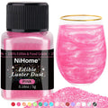NiHome Edible Glitter Luster Dust, Vegan Shimmer for Drinks, Dessert, Pink
