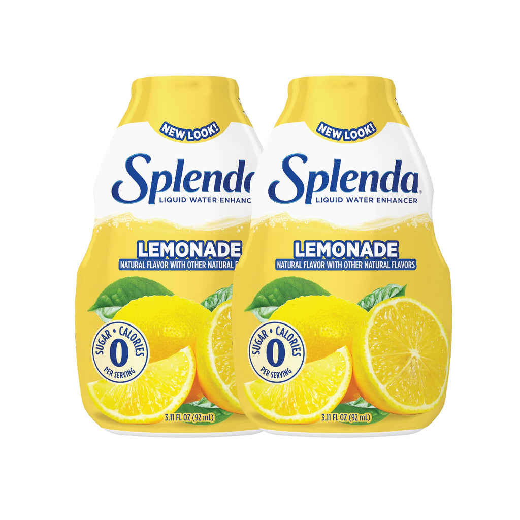 SPLENDA Liquid Water Enhancer Drops, Lemonade, 3.11 Fl Oz, 2 Pack
