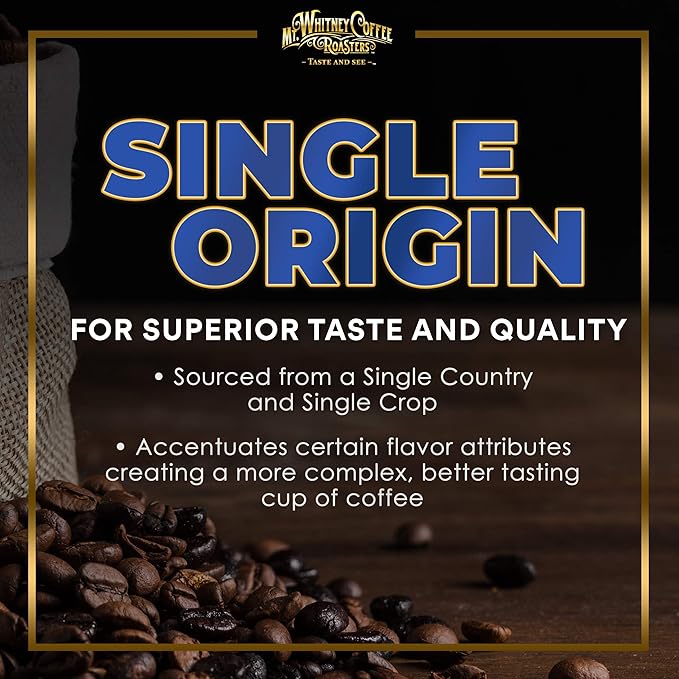 Mt. Whitney Organic Gayo Mountain Sumatra, Medium Dark Roast Coffee (Ground, 2 Lb)