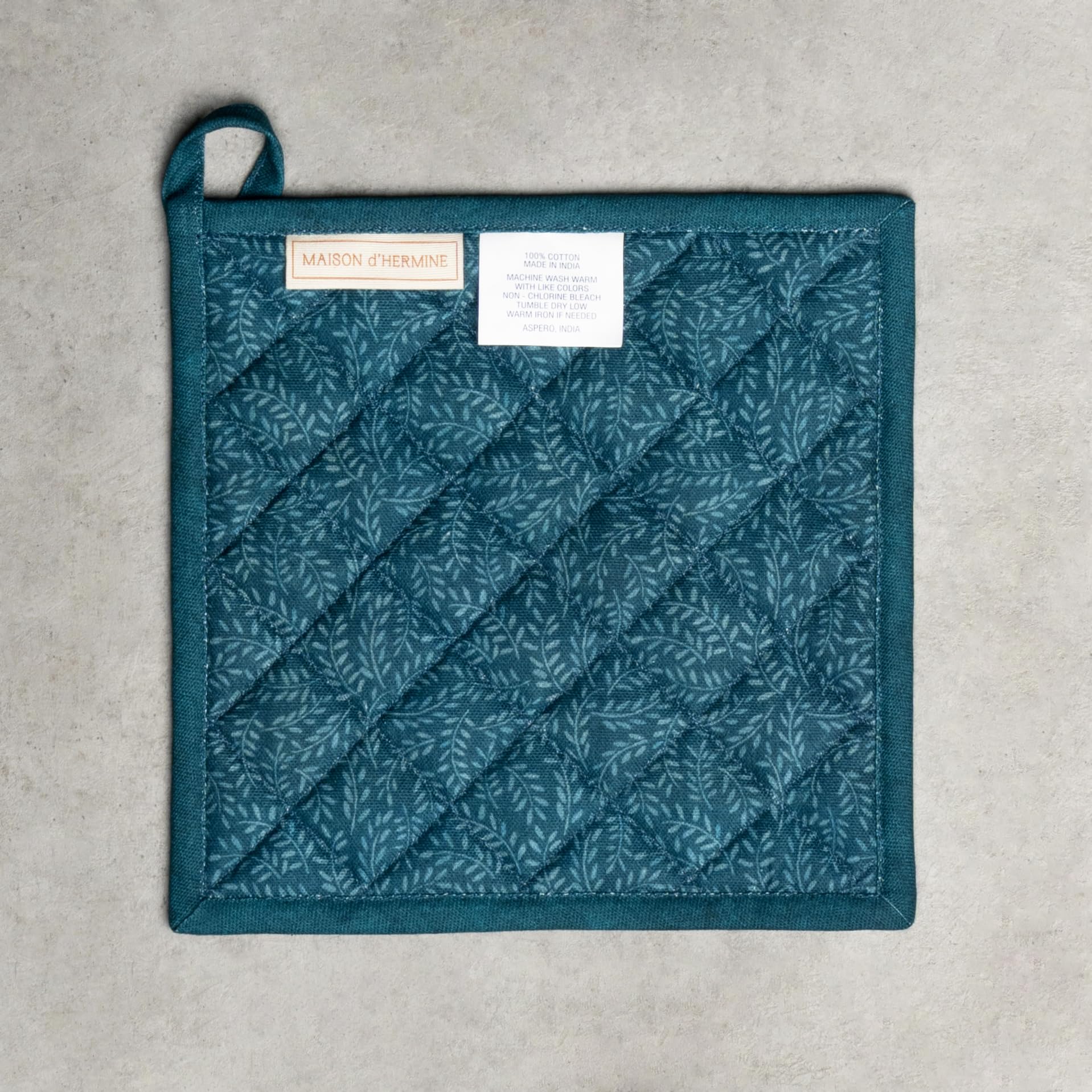 Maison d' Hermine Pot Holders 100% Cotton Potholders (8" x 8", Pack of 1)