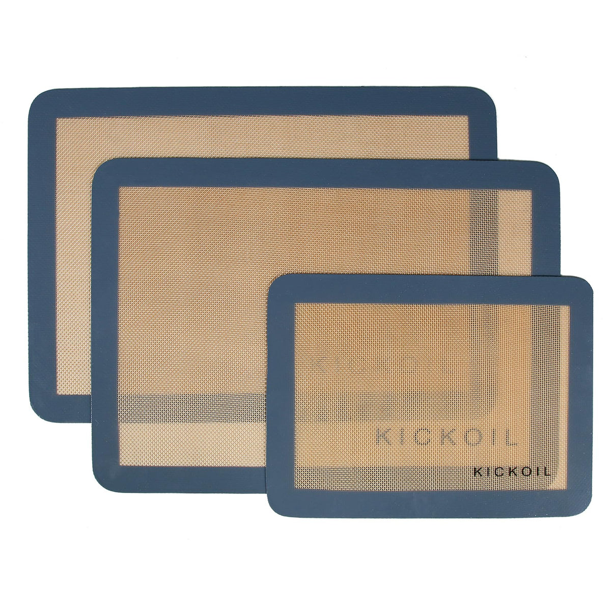 Silicone Baking Mats Set of 3, Non-Stick Reusable BPA-Free Oven Liners