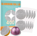 CAPMESSO Aluminum Foils Lids to Reuse Vertuoline Capsules Coffee Pods Compatible with Nespresso VertuoLine Machine 64mm(400/package)