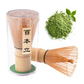 ECOLEMON 2-Pack Handcrafted Matcha Whisk, Bamboo Whisk for Matcha Tea, Natural Bamboo Chasen, 100-Prong Chasen, Macha Whisks Brush Match Accessories Wisk Mixer Whisker for Making Ceremonial Macha Tea
