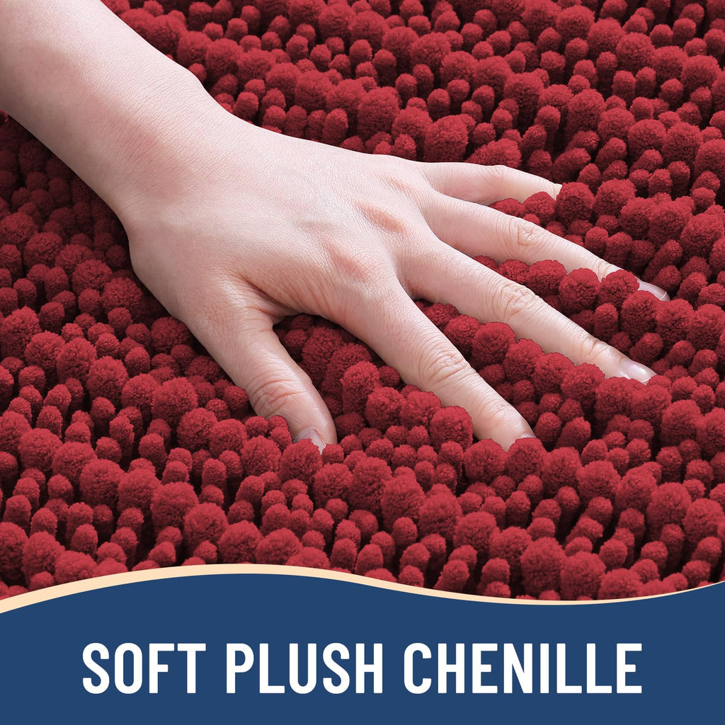 Arotive Bathroom Rugs Mat 30x20, Soft Absorbent Chenille Shaggy Bath Mat