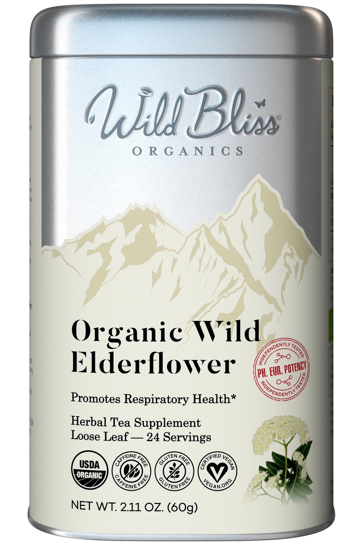 Wild Bliss Organic Hawthorn Loose Leaf and Flower Tea, 1.76 Oz