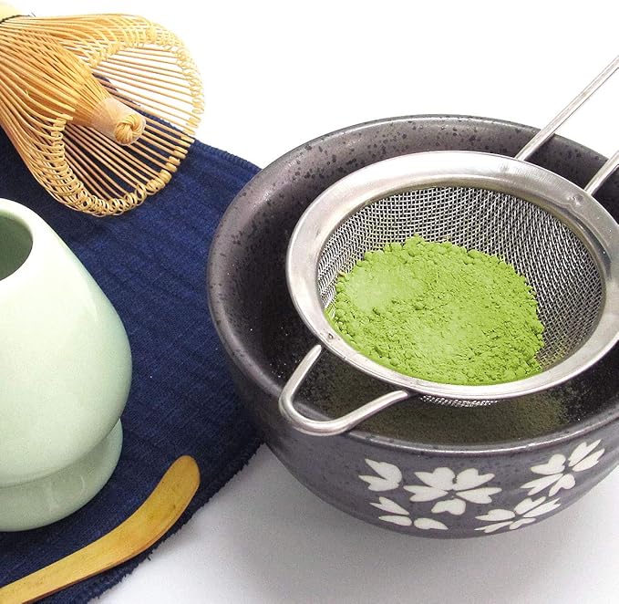 Artcome Japanese Matcha Tea Set, Matcha Whisk, Traditional Scoop, Matcha Bowl, Ceramic Whisk Holder, Handmade Matcha Ceremony Kit For Traditional Japanese Tea Ceremony (7 Pcs)