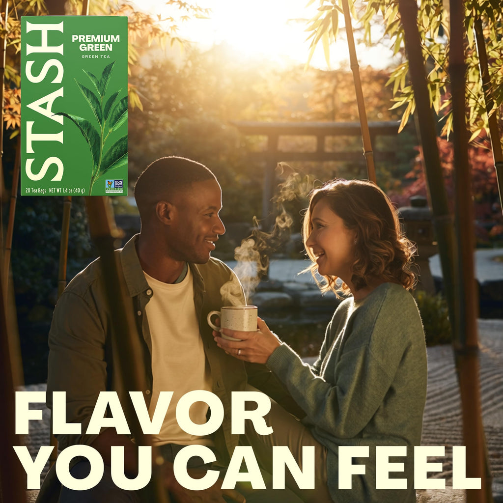 STASH Premium Green Tea, 120 Bags (6 Boxes of 20), Caffeinated