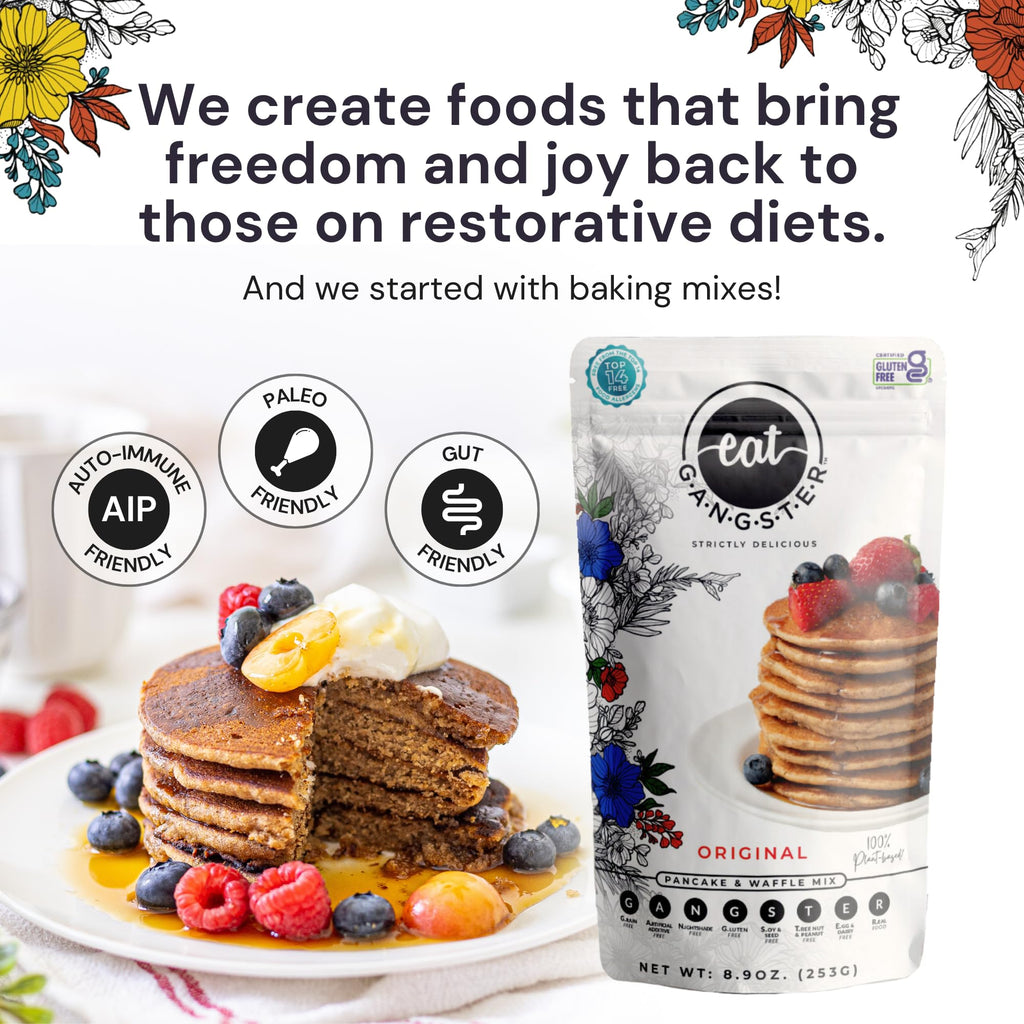 eat G.A.N.G.S.T.E.R. Allergy-Friendly Vegan Pancake & Waffle Mix