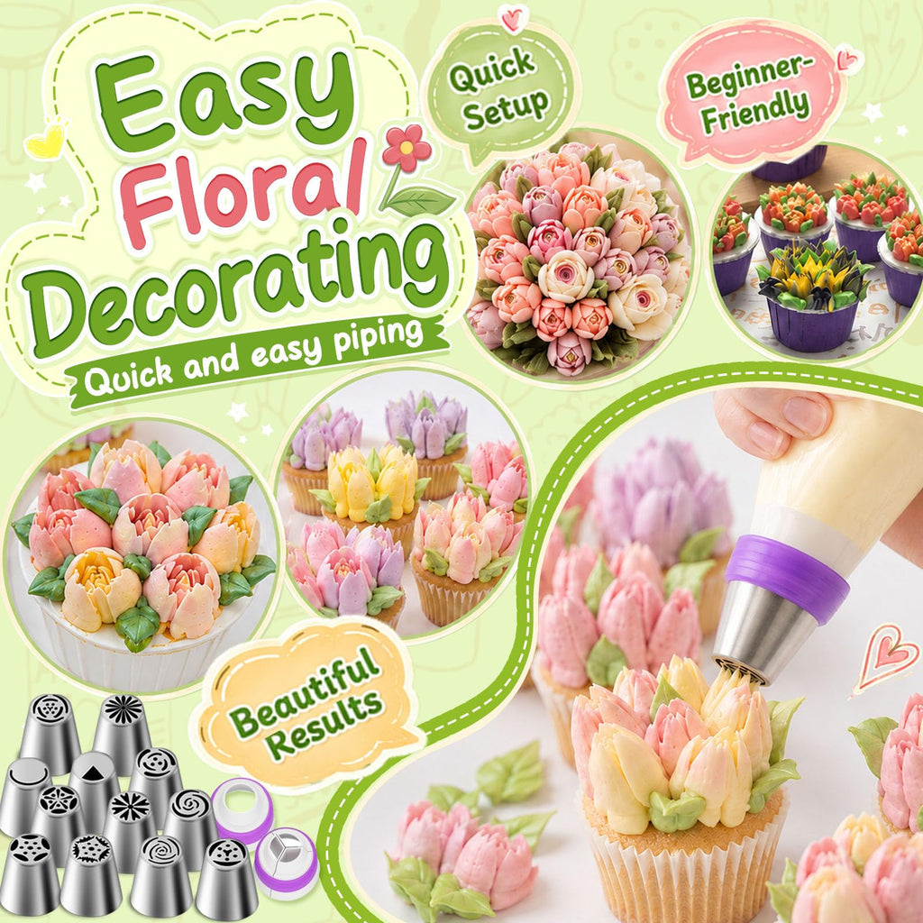 Suuker 27 Pieces Russian Piping Tips Set