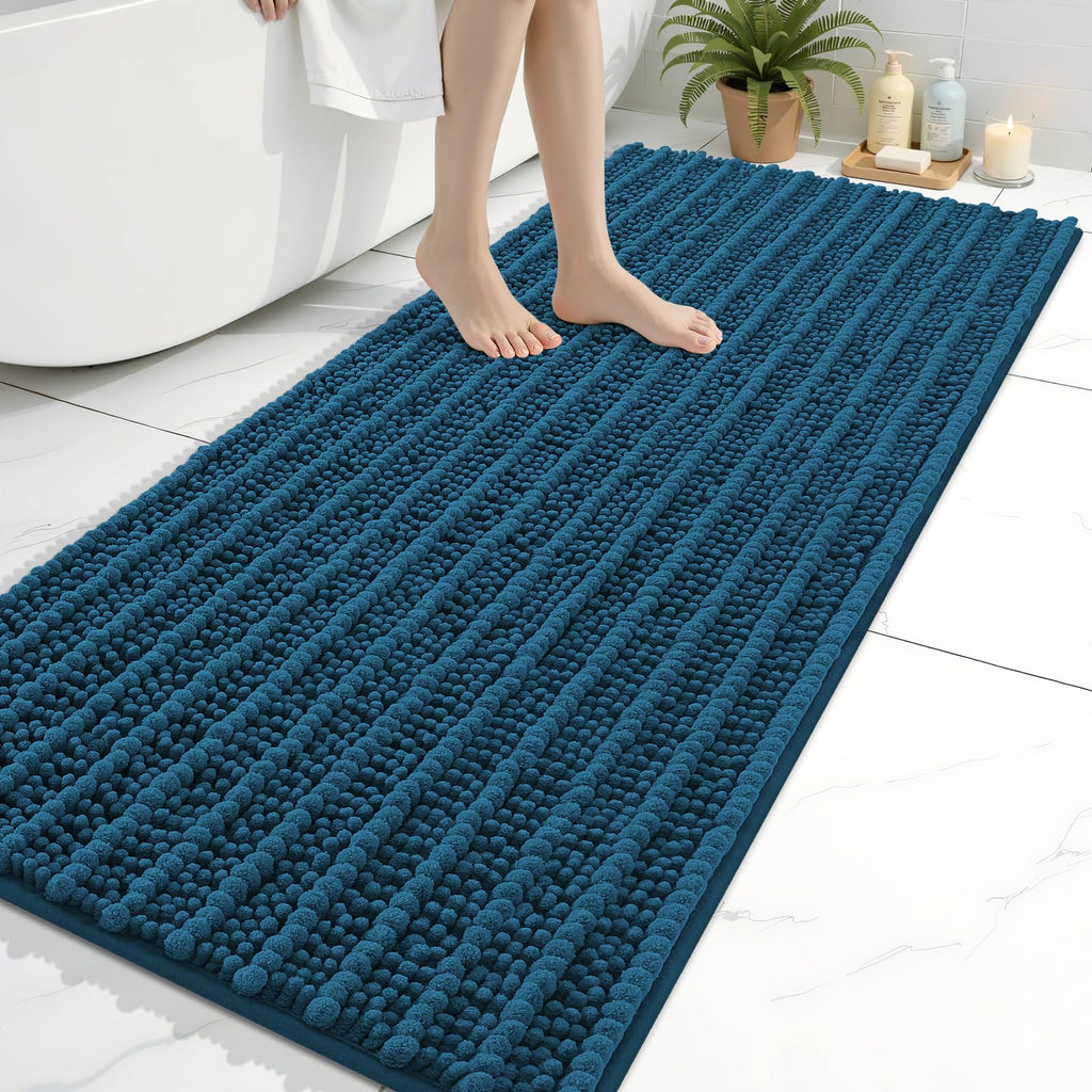 Arotive Bathroom Rugs Mat 60x24, Soft Absorbent Chenille Shaggy Bath Mat