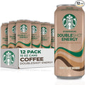 Starbucks RTD Energy Drink, Doubleshot Energy Drink, Coffee, Guarana, Vitamin B, Ginseng, 15 Oz Cans (Pack of 12)