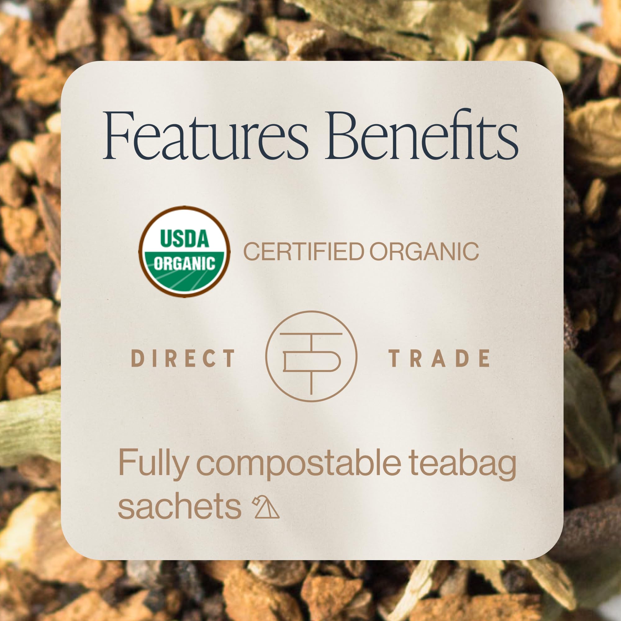 Rishi Tea Masala Chai Organic Black Sachet Tea Bags, Caffeinated, 15ct