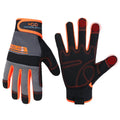 HANDLANDY Work Gloves for Men & Women, Utility Mechanic Working Gloves Touch Screen, Flexible Breathable Gardening Gloves for Yard Maintenance (X-Large, 1 Pair)
