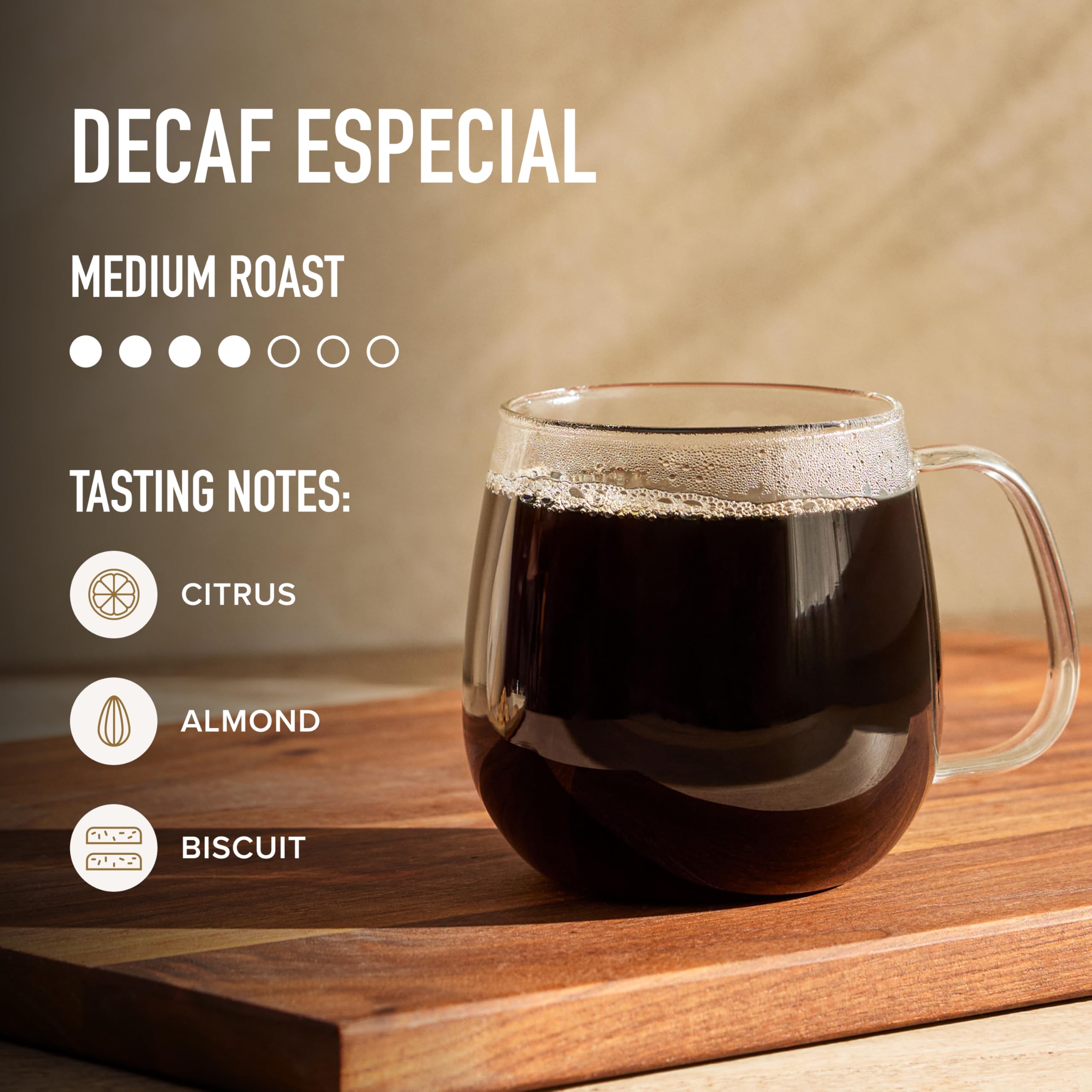 Peet's Coffee, Medium Roast Decaf Keurig K-Cup Pods, Decaffeinated Arabica Coffee - Decaf Especial 60 Count (6 Boxes of 10 K-Cup Pods)