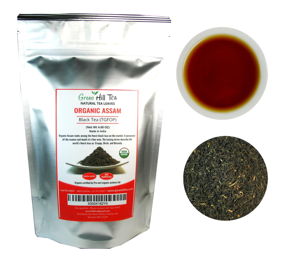 GreenhillTea Aged puerh tea Yunnan Pu-erh – Fermented Loose Leaf Tea, Smooth & Earthy Flavor, Pu-erh tea is an excellent, nutrient-rich choice for brewing kombucha, NO GMO, NO Additives, 100% natural 4 oz