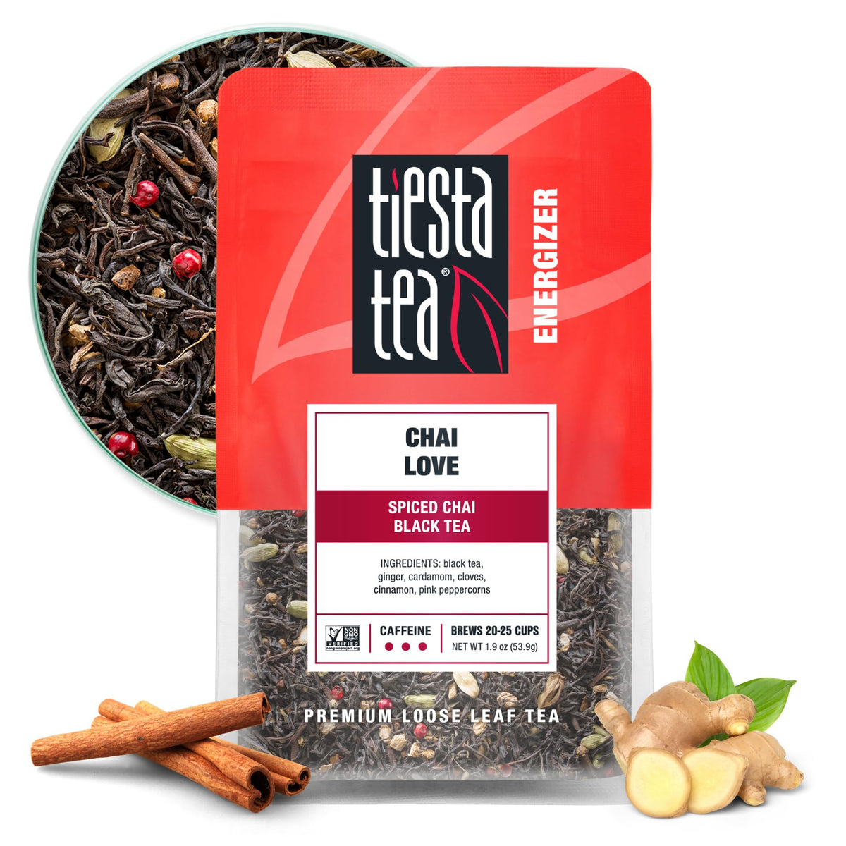 Tiesta Tea Cozy Chai Loose Leaf Spiced Chai Rooibos Tea 2.5oz