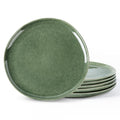 AmorArc Ceramic Dinner Plates Set of 6, 10.5 Inch Stoneware Plates Set