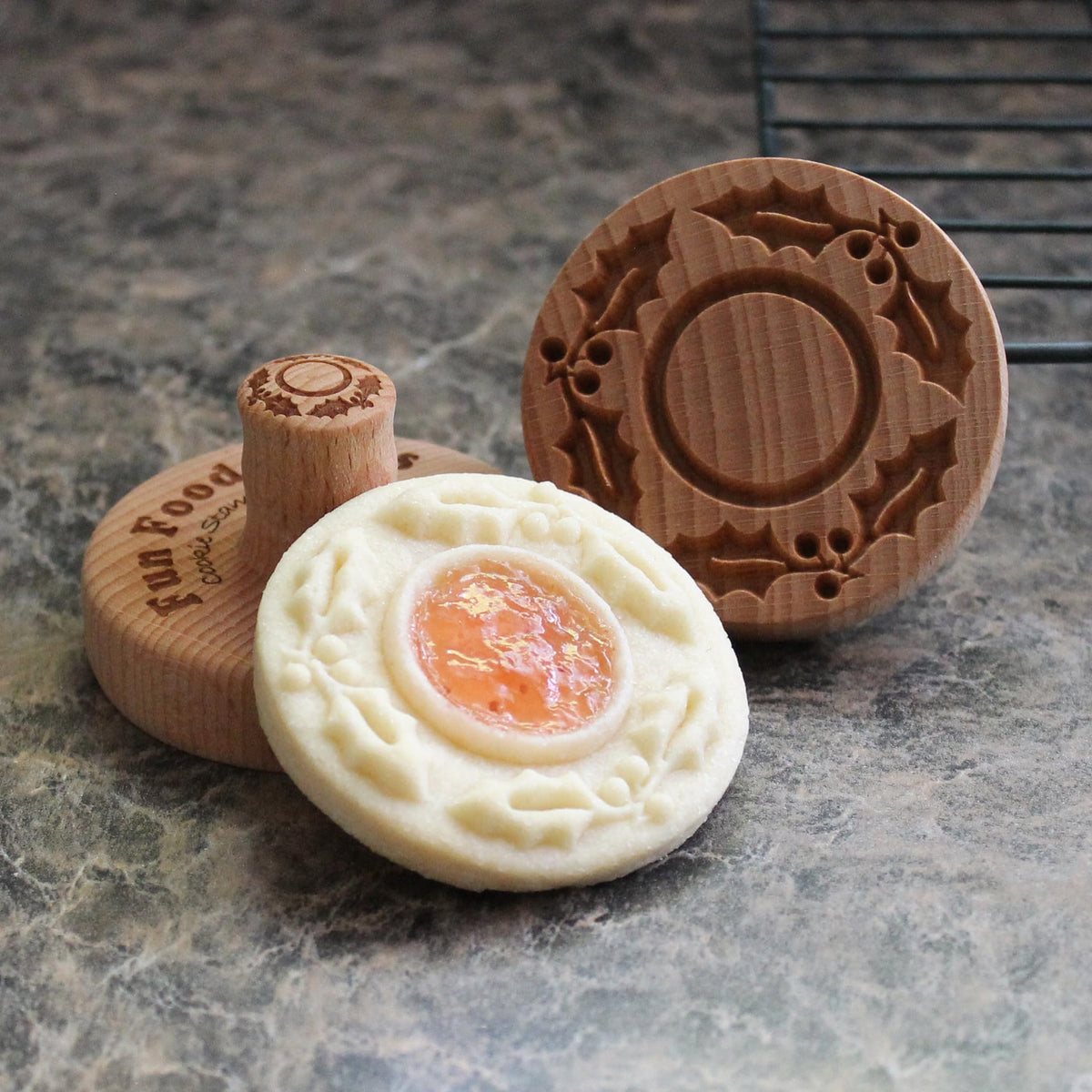 Fun Food Tools, Wood Cookie Stamp, 2.5 Inch (Chartres Cathedral CS-056)