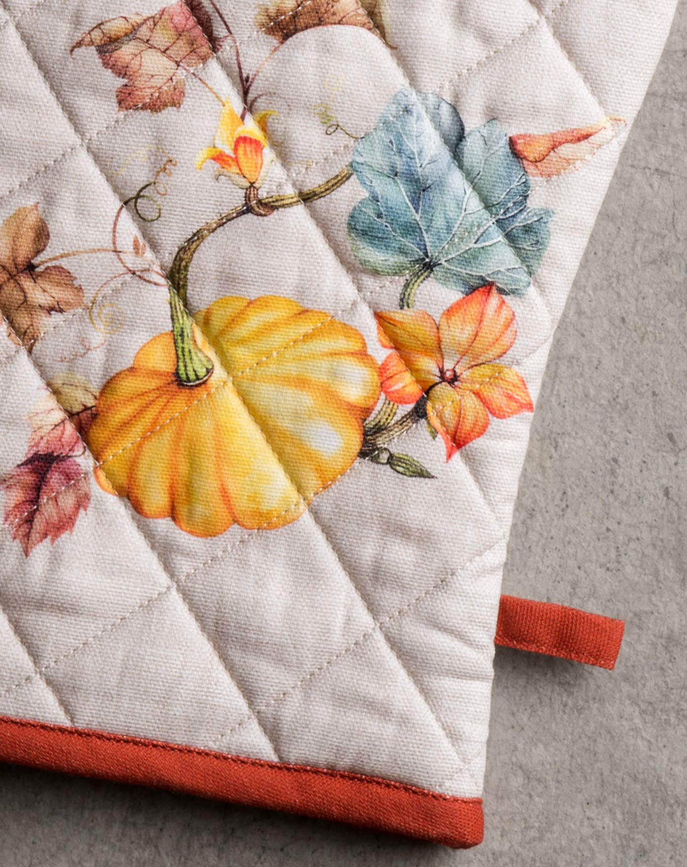 Maison d'Hermine Oven Gloves 100% Cotton Oven Mitt (7" x 13", Pack of 1)
